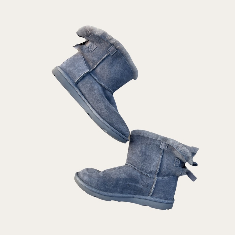 UGG Mini Bailey Bow II - Gray - Like New
